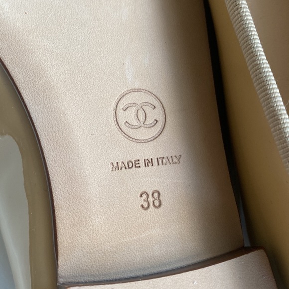 Chanel Nude Patent Leather Ballet flats - Picture 10 of 15